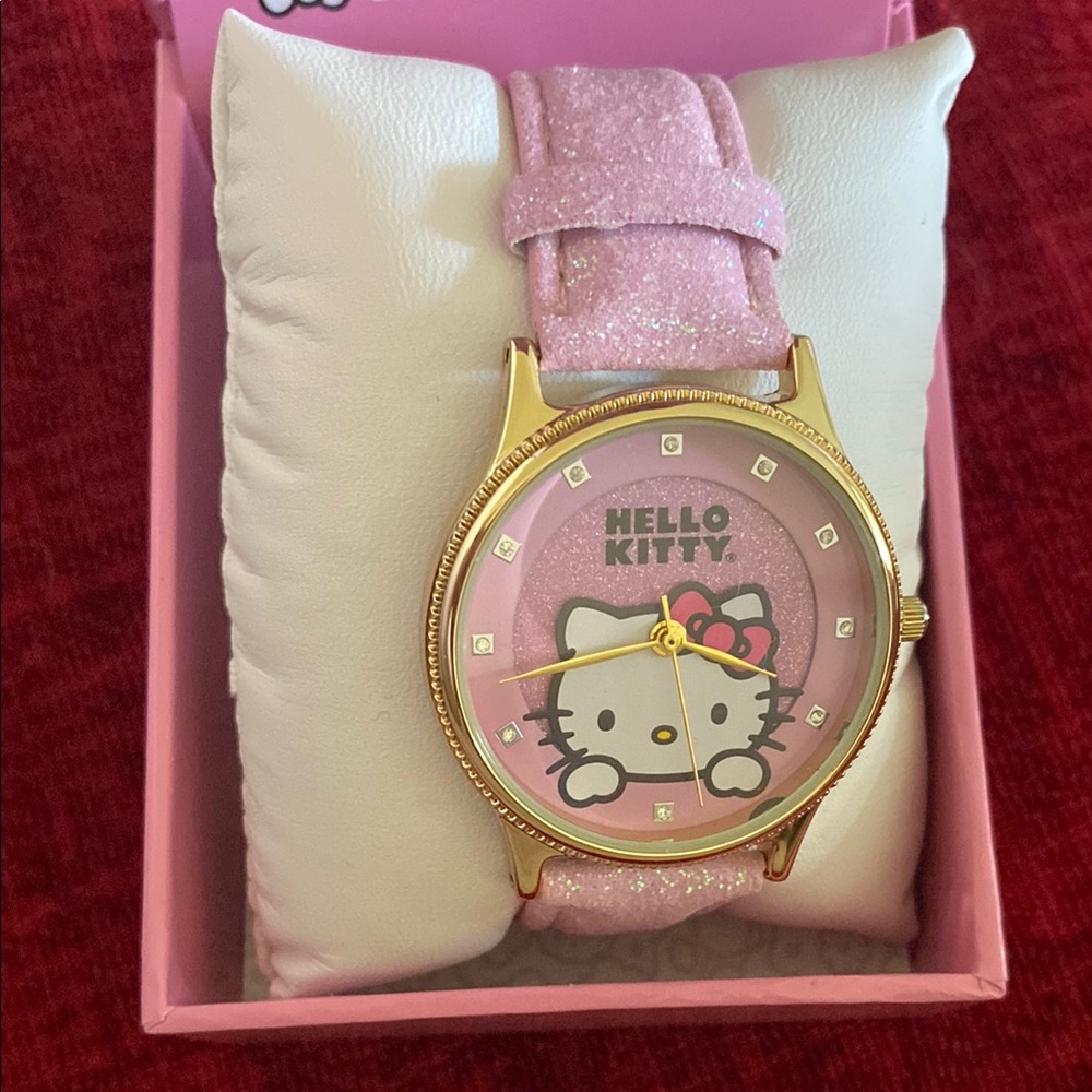 Hello Kitty Pink and Gold Watch with Iconic Design